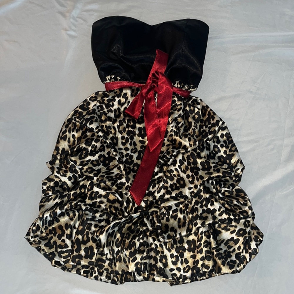 Animal Print Mini Dress